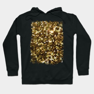 Beautiful Gold Sequin Style Glitter Pattern Hoodie